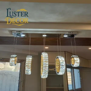 خرید لوستر SMD مدل لاینر زنجیری سایز 20-30-40-30-20 دایره